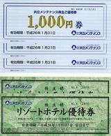 2013共立メンテナンス株主優待