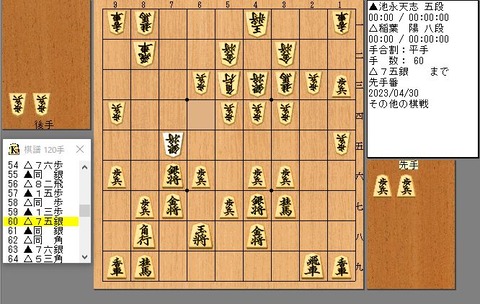 60手目75銀