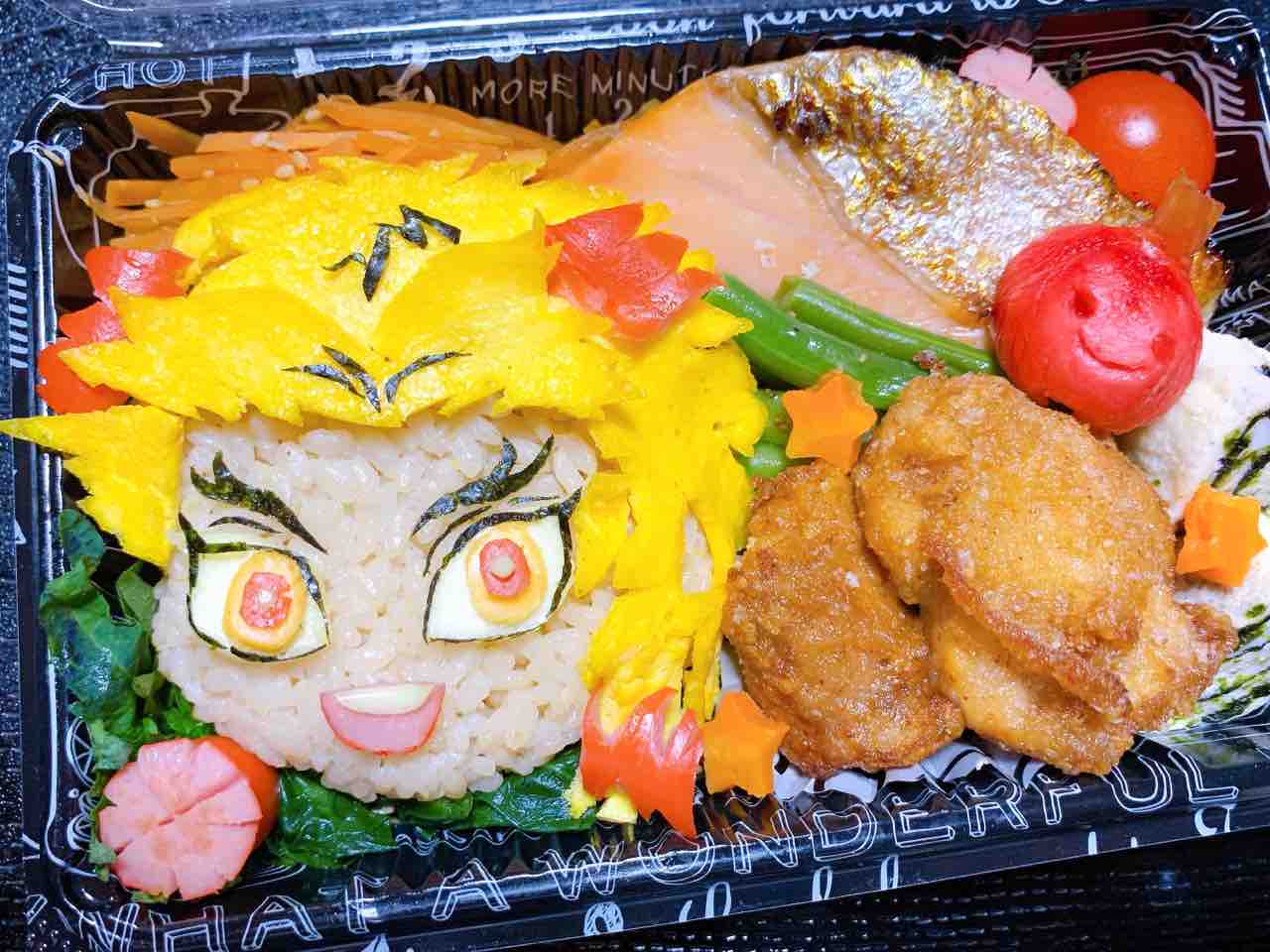 鬼滅の刃 キャラ弁 煉獄杏寿郎 かめこのカントリーキッチン