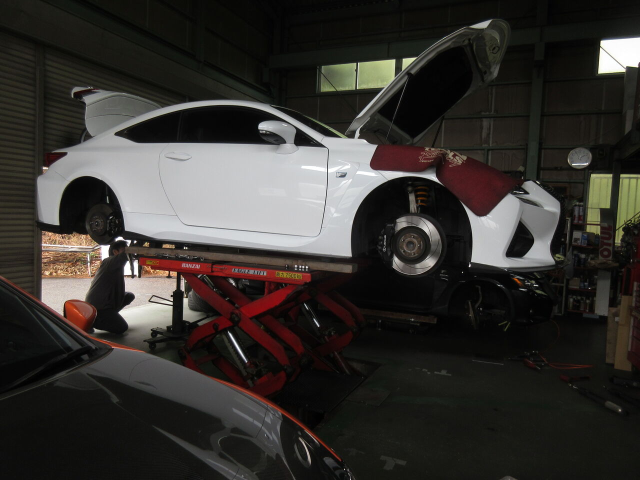 レクサス RCF サスペンションKIT組付け完成 : 鶴田の部屋ブログ