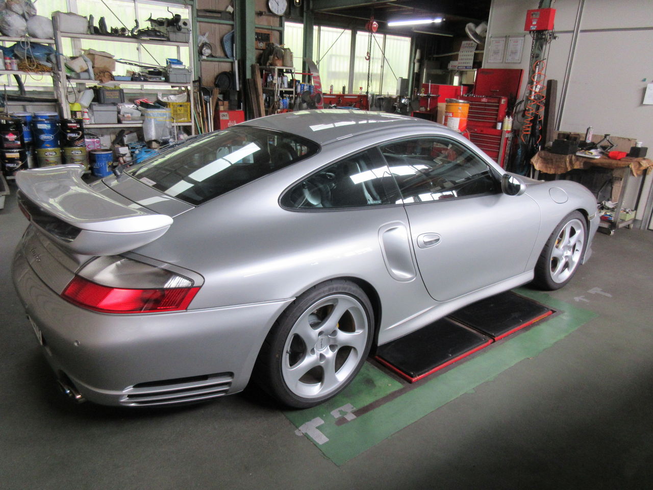 ポルシェ996ターボハイパフォーマンス ECU燃調で入庫 : 鶴田