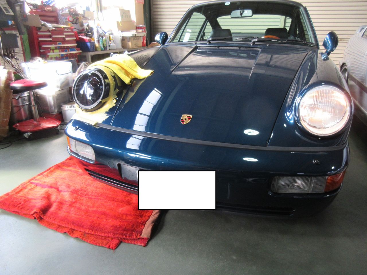 ポルシェ964カレラ LEDヘッドライト組付け 2 : 鶴田の部屋ブログ