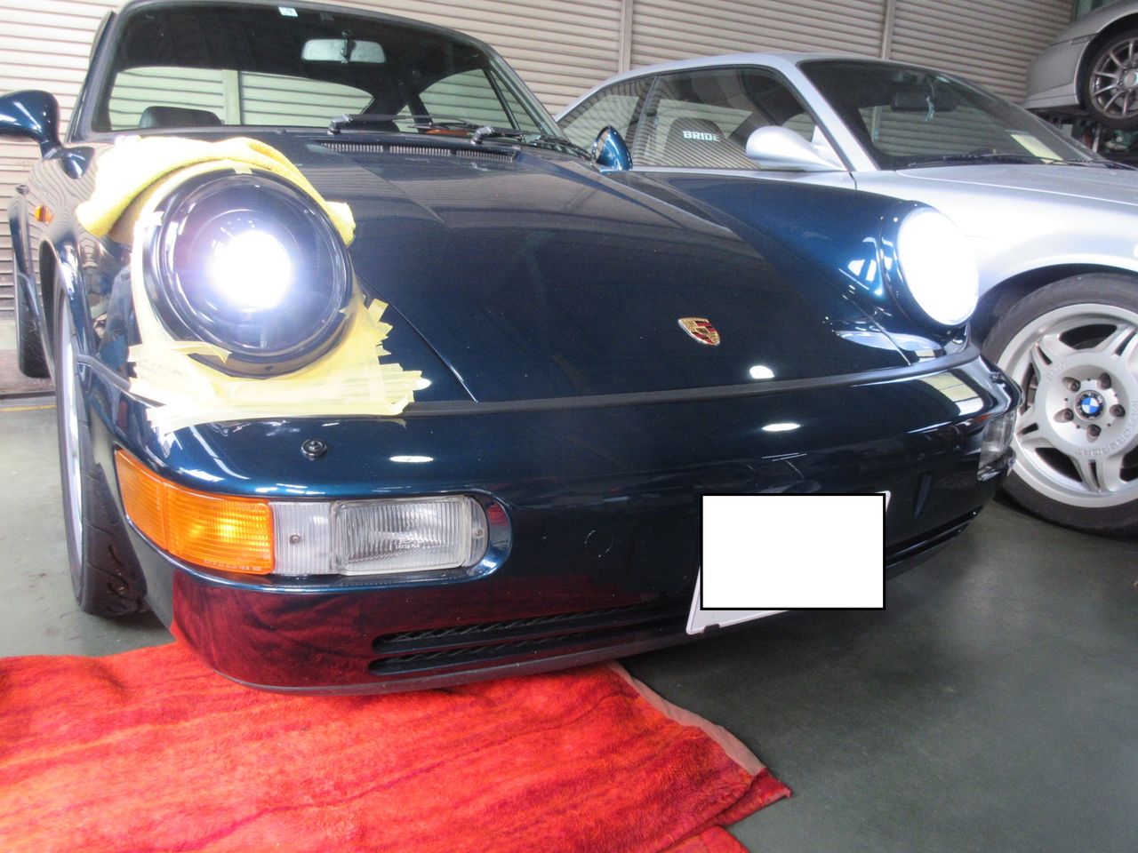 ポルシェ964カレラ LEDヘッドライト組付け 2 : 鶴田の部屋ブログ