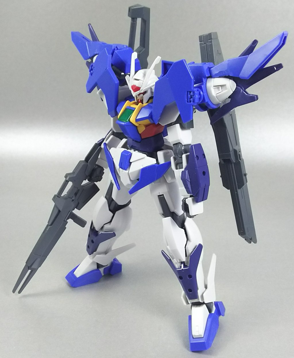 【組立済み】ガンプラ、HG、ガンダムダブルオースカイ（素組み） HGBD ガンダムダブルオースカイ レビュー | ガンダムブログ