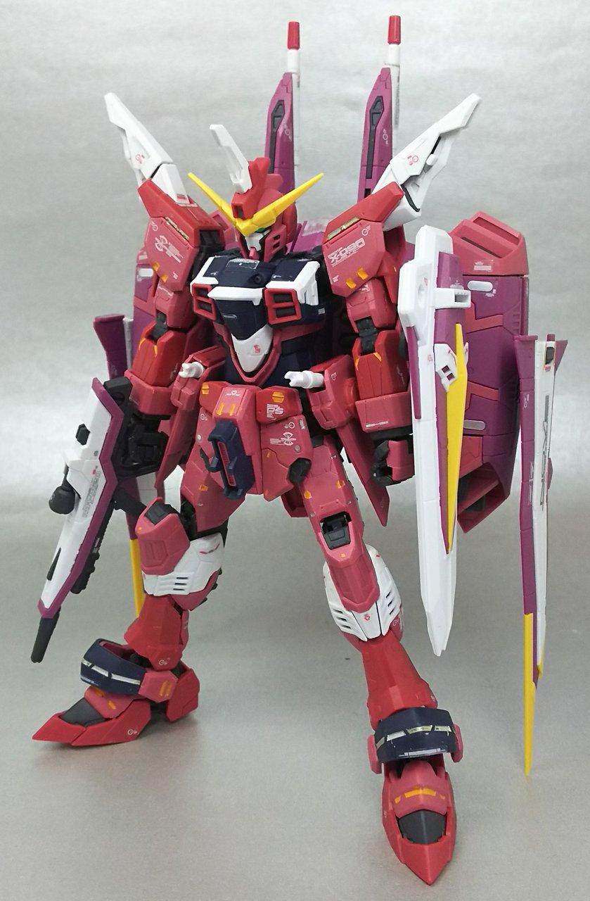 Rgジャスティスガンダム 部分塗装編 Rgアレンジはいいね 蔦屋 つたや のプラモブログ