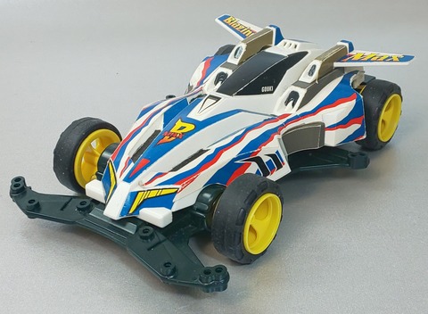 ミニ四駆 ブレイジングマックス クリヤブルースペシャル リミテッドスペシャル ミニ四駆】VSシャーシ ブレイジングマックスプリズムブルー