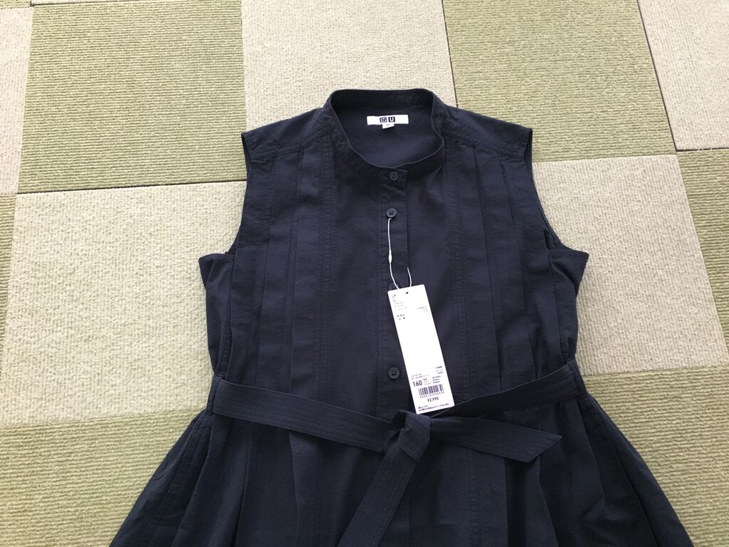 ユニクロキッズ シアサッカーワンピース は大人もかわいい 40代 転勤妻の心地よい暮らし