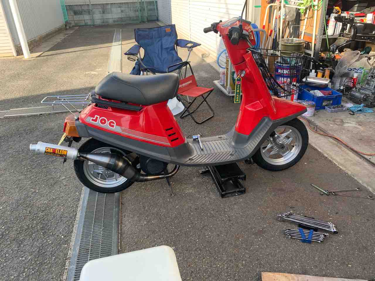 ペリカンジョグ(27V) アクティブホイール取り付け 1 ペリカンジョグ(27V) アクティブホイール取り付け 1