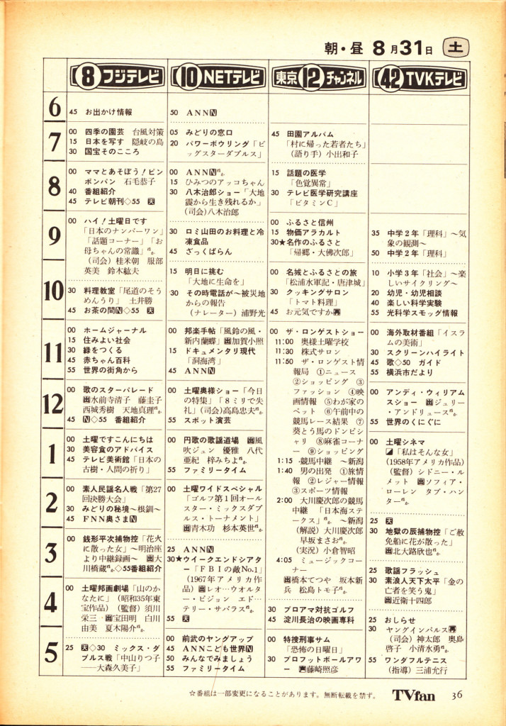 第18弾 創刊休刊栄枯盛衰 テレビ情報誌 ラジオ Fm情報誌年表 最新版 週刊テレビ というテレビ誌が名古屋で1958年 東京で1976年に創刊されていた Tvmania Livedoor Biz 第18弾 創刊休刊栄枯盛衰 テレビ情報誌 ラジオ Fm情報誌年表 最新版 週刊テレビ というテレビ誌が名古屋で1958年 東京で1976年に創刊されていた Tvmania Livedoor Biz