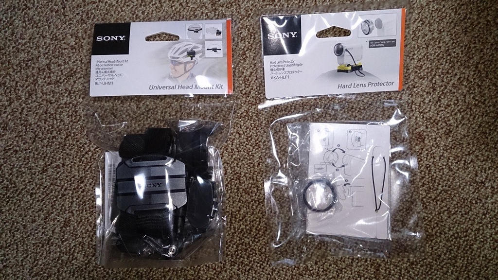 SONY HDR-AS100VR リモートキット ヘッドマウント 元箱