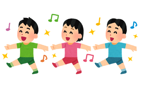 子どもたちの行進