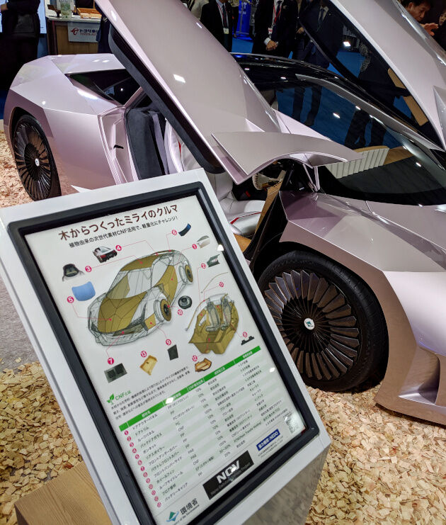 環境に優しい セルロースナノファイバー製の車が話題に ついっちゃが