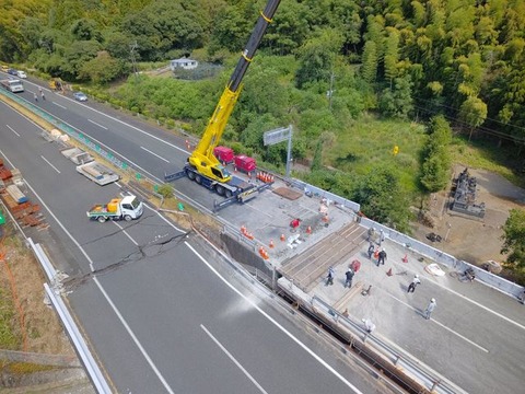熊本地震で通行止めの「九州道」14日朝に全線復旧