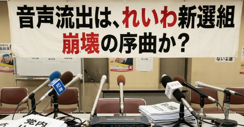 音声流出は、れいわ新選組 崩壊の序曲か？