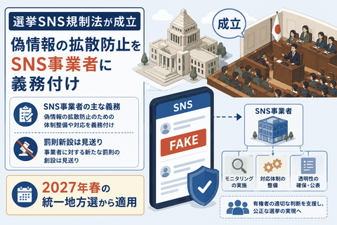 選挙SNS規制法が成立