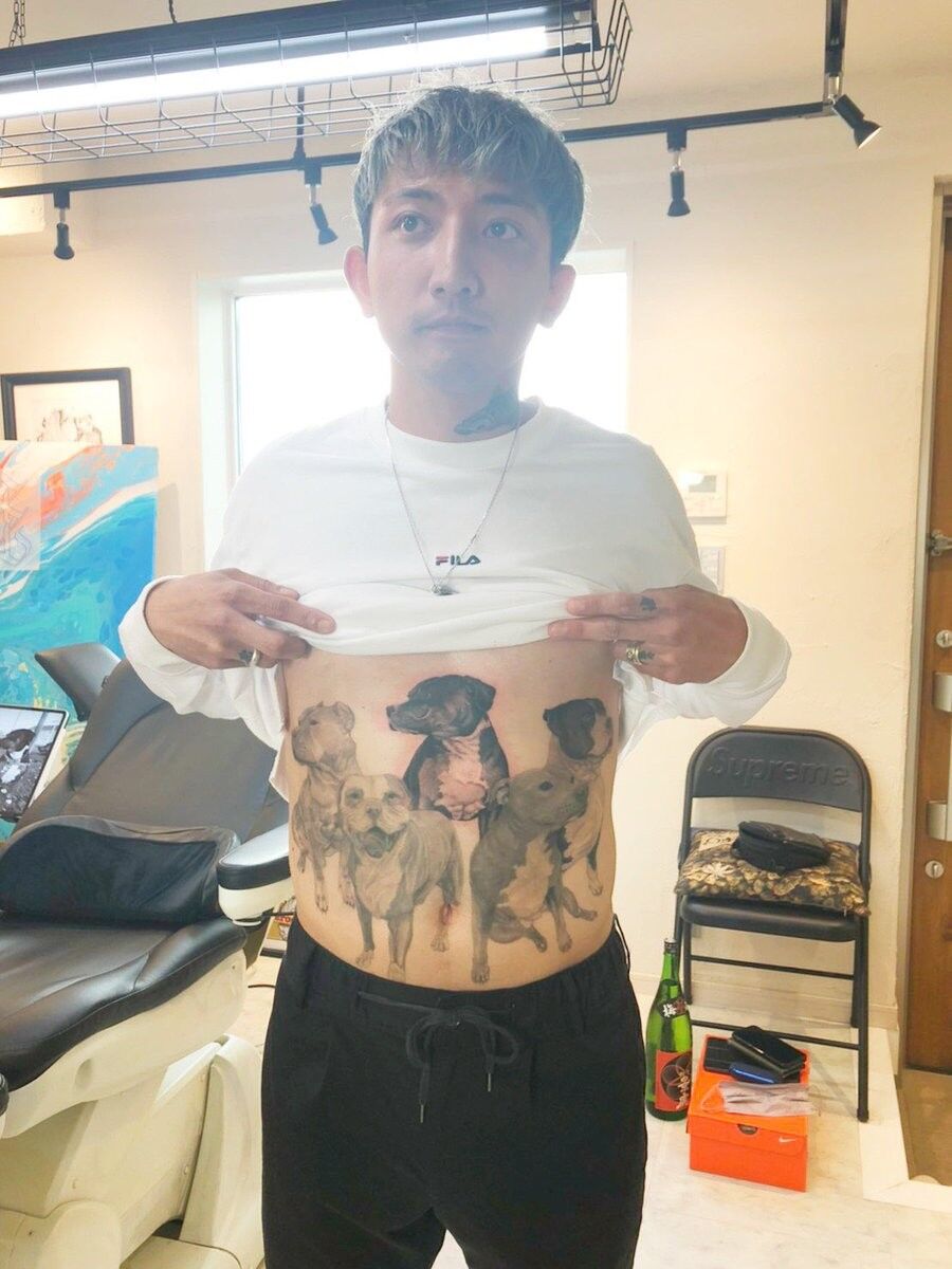 画像 ゴマキ弟 後藤祐樹さん 腹部に巨大 おしゃれ タトゥー完成させる 情報てんこもりチャンネル