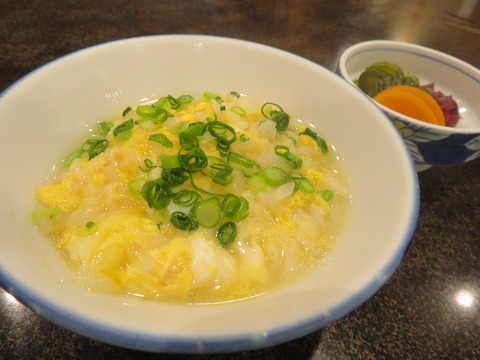 ふく雑炊＆香物