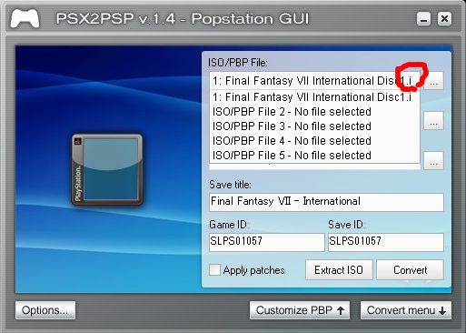 Ps1ゲームをpsp用に変換 Psx2psp Seventh Heaven Ps1ゲームをpsp用に変換 Psx2psp Seventh Heaven