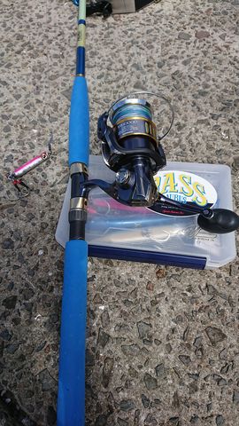 2019 平戸でスレたシイラを釣っていたらアレが食って来て根に張り付