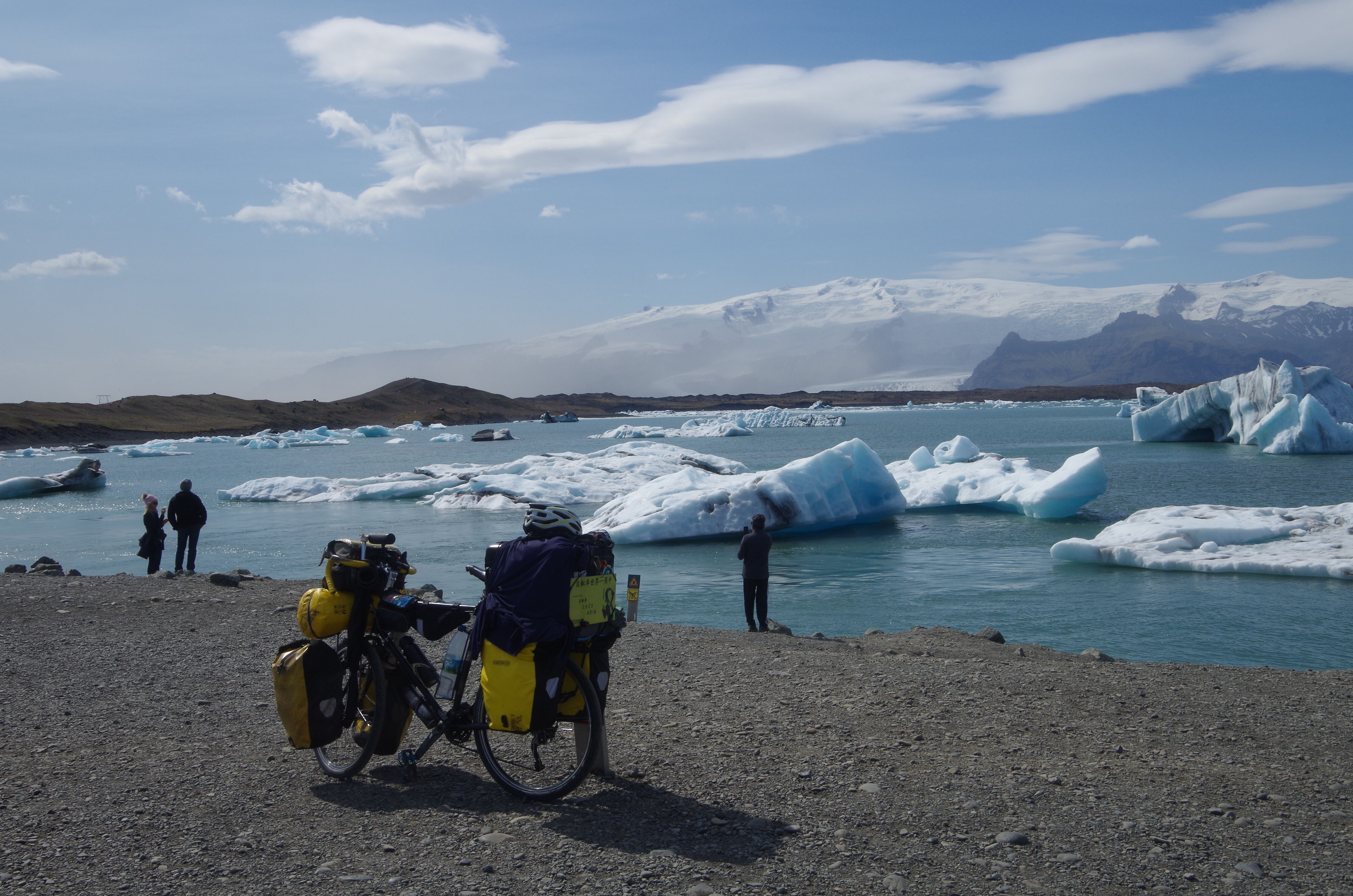アイスランド ヨークルスアゥルロゥン氷河 自転車ときどき世界1周