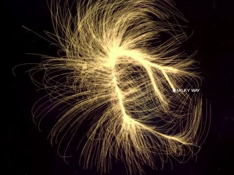 銀河系を遙か遠く離れて見た宇宙の姿はこうなっている（画像と動画あり）