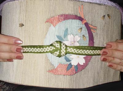 帯締めの変わり結び Kimono 淑女への道