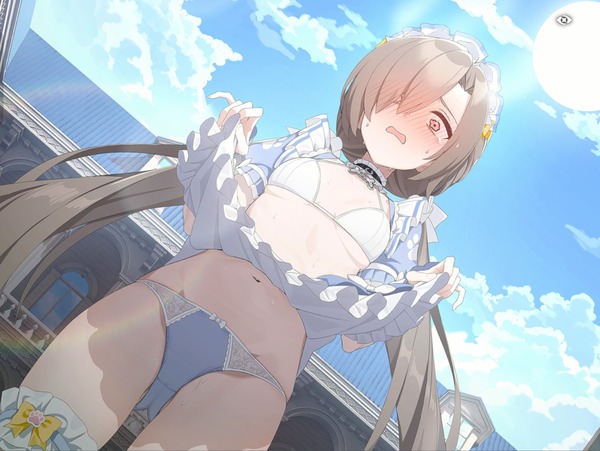 【画像】一般ソシャゲ、イベントでモロにパンツを見せてしまう