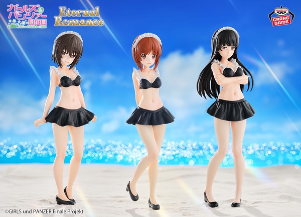 【画像】『ガルパン』の西住三姉妹、エッチな水着で特大フィギュアになる