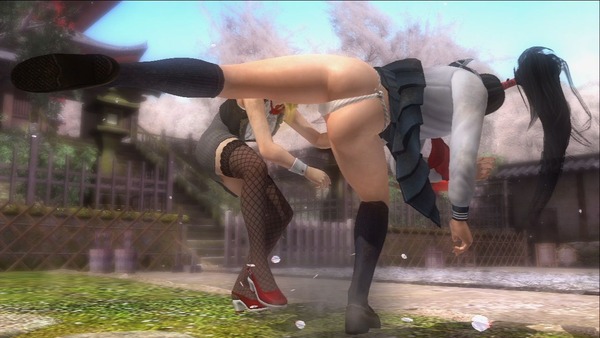【画像】DOAの男キャラってこんなドスケベ女を前にしてよく平然としていられるな