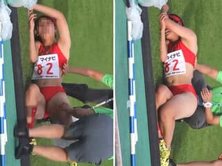 女子高生・陸上部のゴール後の動画、なぜか600万回再生されてしまう・・・