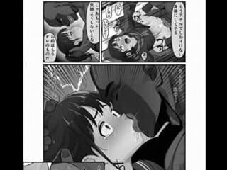【エロ漫画】優しくてピュアなJ○が野蛮な黒人転校生から好きな男の子を守るためにカラダを差し出してアナル開発されて二穴犯されちゃう！