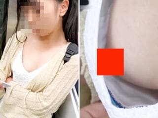 【盗撮】「電車に乳首丸見えの女子大生いたから晒すｗｗｗ」⇒ 世界中の男のオカズにされる