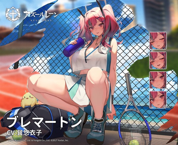 『アズールレーン』のブレマートン、アニメでも例のドスケベ座りをしてしまう