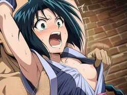 【るろうに剣心・エロ漫画】腋ナメおじさん達に捕まった巻町操！拘束されたまま全身ナメしゃぶられて強制絶頂…！