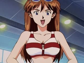 エヴァのアスカの水着シーンをAIに修正してもらった結果ｗｗｗｗｗ （※画像あり）