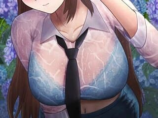 汗とか雨とか気を付けないと…！ 着衣濡れ透け江っ戸画像💦