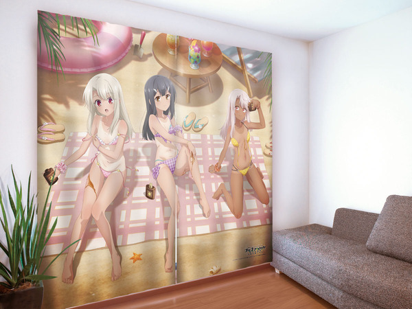 【画像】『プリズマ☆イリヤ』の痛カーテン、さすがにエッチすぎて部屋に人を呼べない