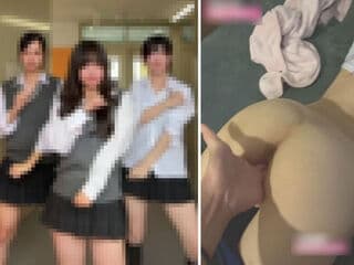 【エロ注意】ダンス部のハーフ美女JD、Xに「手マンでイカされてる動画」をアップされ終わる…