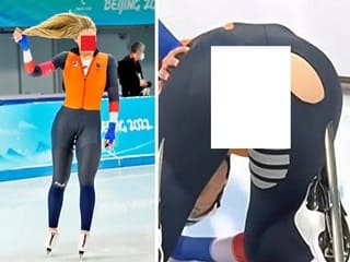 【動画】ミラノ五輪、美人アスリートのお尻が丸出しになるハプニングｗｗｗこれはエロい