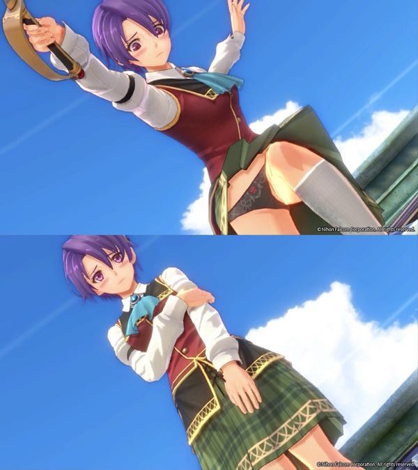 『空の軌跡2nd』のビューワーモードで見るパンツがエロすぎる