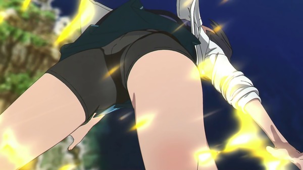 アニメ『バーテックスフォース』、4話のスパッツ透けパンチラがエッチすぎる