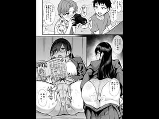 【エロ漫画】無人のプレハブ小屋に侵入して隠してあったエロ本でオナニーしていたムッツリ巨乳JKがエロガキ達に見つかって盗撮されてそれをネタに脅されて輪姦されちゃう・・・