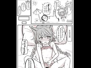 「生でしちゃいませんか…？♡」手を添えて入り口まで〇んぽ導いてくれる女の子画像