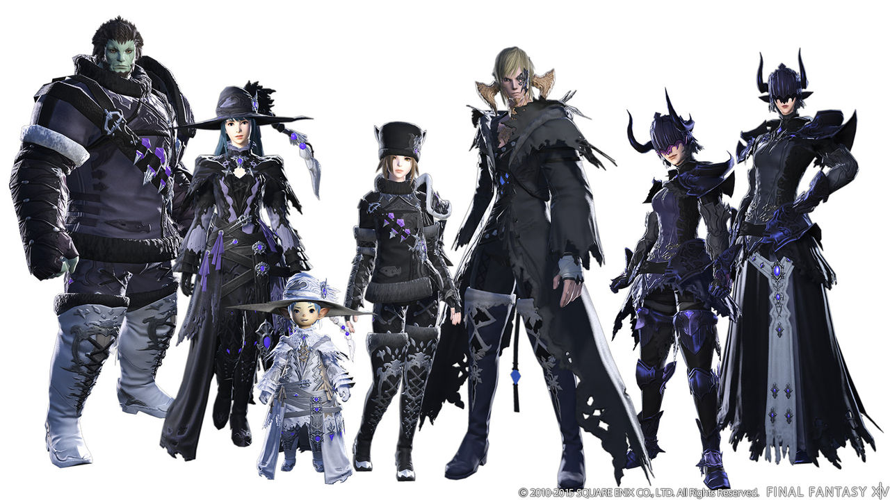 Ff14 ヒーラー装備 白というイメージからの脱却か パッチ3 5で実装された牙狼やディアボリック装備のヒーラー胴は黒がメイン Ff14ちょいまとめ