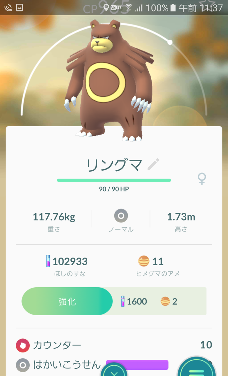 ポケモンgo リングマさんってレア 捕獲画面の威圧感半端ないんだがｗｗｗｗｗｗｗｗ ポケモンgoちょいまとめ