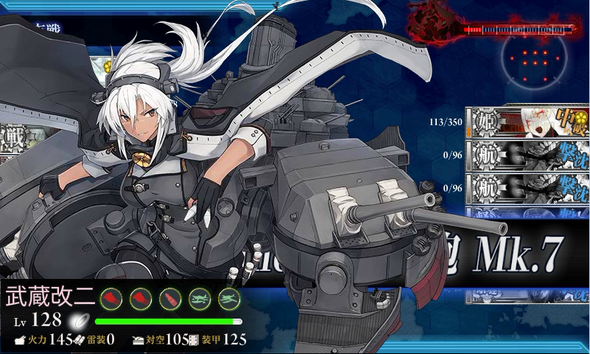艦これ 6 5上 戦艦2空母1全艦夜戦 武蔵改二 長門改二 Saratoga Mk Ii 18 3 Type 1026