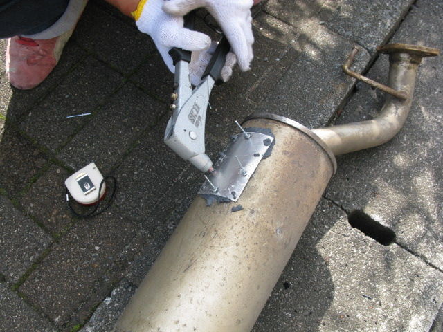 マフラー補修と交換 おとぼけ中隊長の秘密のgarage マフラー補修と交換 おとぼけ中隊長の秘密のgarage