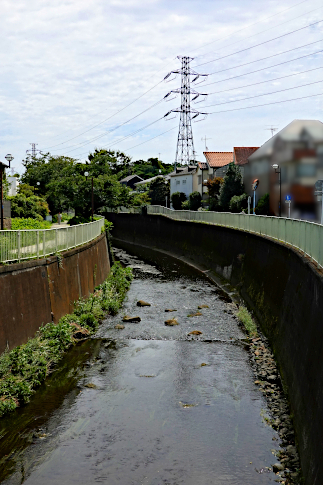 和田堀線177号と神田川 soudentettou_wdb177_kandagawa