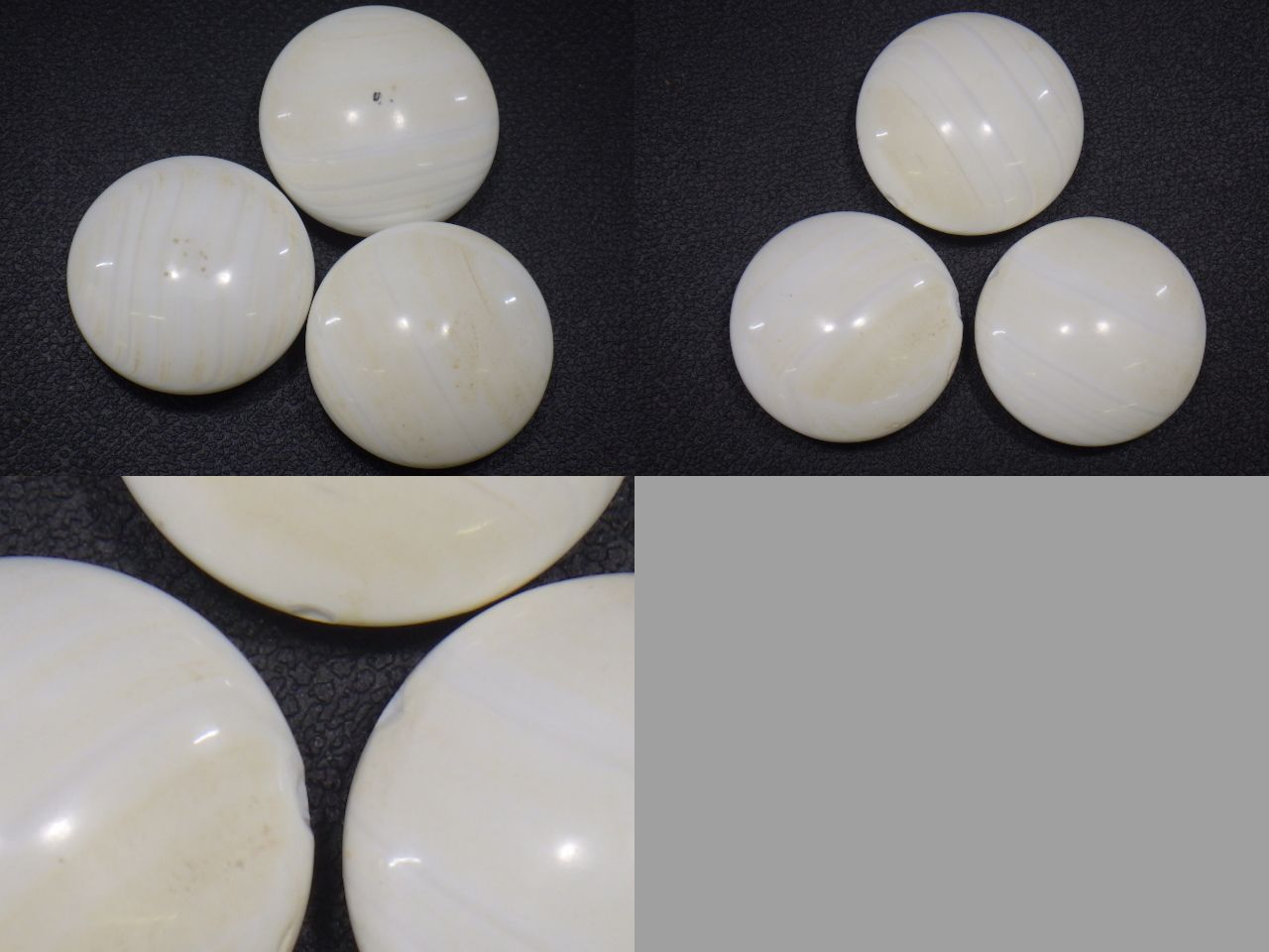 x3G031Z30 囲碁道具 碁石 白黒セット 蛤 はまぐり ハマグリ 那智黒石 約34号 月印 実用 (1)