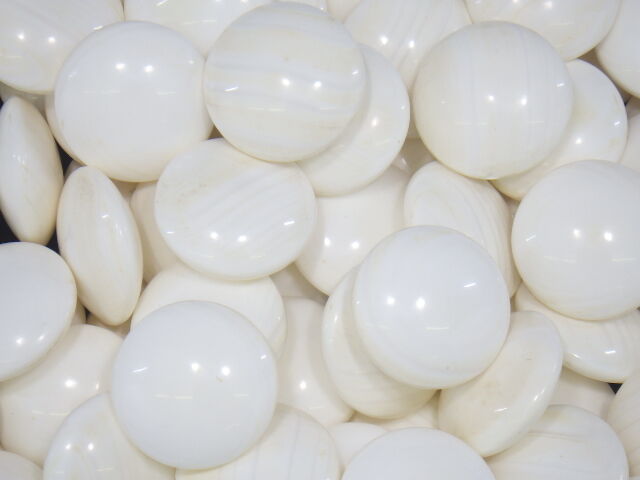 x3G031Z30 囲碁道具 碁石 白黒セット 蛤 はまぐり ハマグリ 那智黒石 約34号 月印 実用 (1)